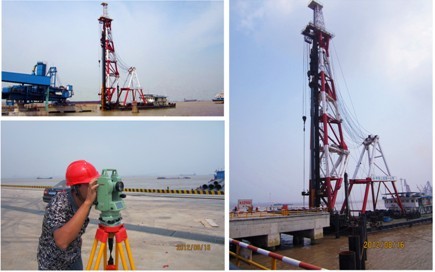 海力2號碼頭、海力6號碼頭鋼護樁沉樁完工